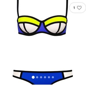 Triangl Blue and Yellow Swimsuit
